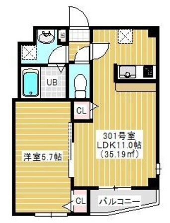 Chez Plaisant(シェプレゾン)の物件間取画像